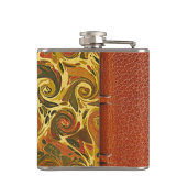 エレガントアンティークブック、旋回パタ華美ーン フラスク (裏面)