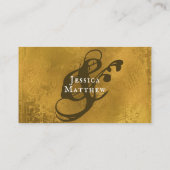 エレガントアンティークルック結婚のエンクロージャカード 名刺 (裏面)