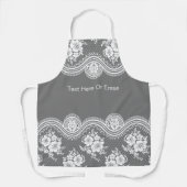 エレガントアンティークレースルック編集可能カスタムエプロン エプロン (正面)