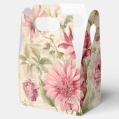 エレガントアンティークヴィンテージフランスのフローラコラージュ フェイバーボックス (オープン)