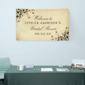 エレガントアンティーク旋回ブライダルシャワー 横断幕 (トレードショー)