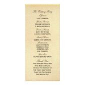 エレガントアンティーク旋回結婚式 プログラムテンプレート ラックカード (裏面)