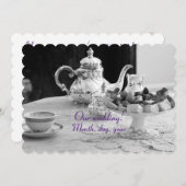 エレガントアンティーク結婚カード 招待状 (正面/裏面)