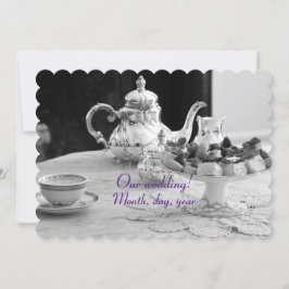 エレガントアンティーク結婚カード 招待状