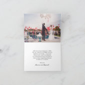 エレガントアンパサンド写真フォーマル伝統的結婚の サンキューカード (内部)