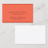 エレガントアースカラープロフェッショナルモダンテンプレート 名刺 (正面/裏面)