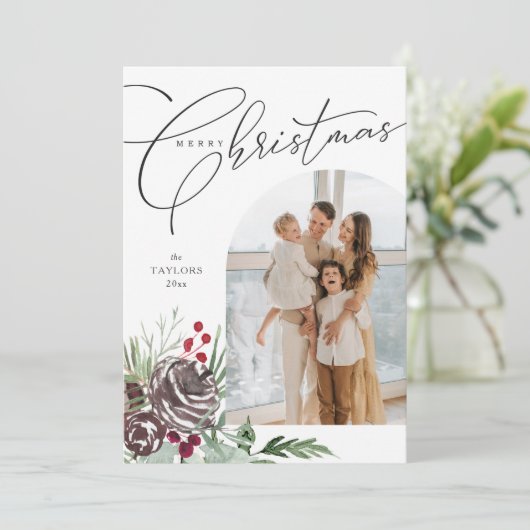 エレガントアーチクリスマスカード シーズンカード (スタンド正面)