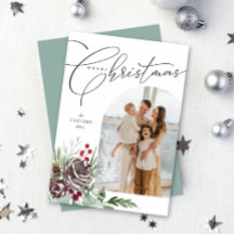 エレガントアーチクリスマスカード