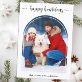 エレガントアーチドッグカスタムクスモダンペット写真 シーズンカード