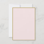 エレガントアーチフレームピンクインディアン結婚式RSVPカード 出欠カード (裏面)