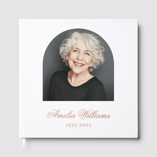 エレガントアーチ愛の思い出の葬儀の記念写真 ゲストブック (正面)