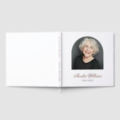 エレガントアーチ愛の思い出の葬儀の記念写真 ゲストブック (全面)