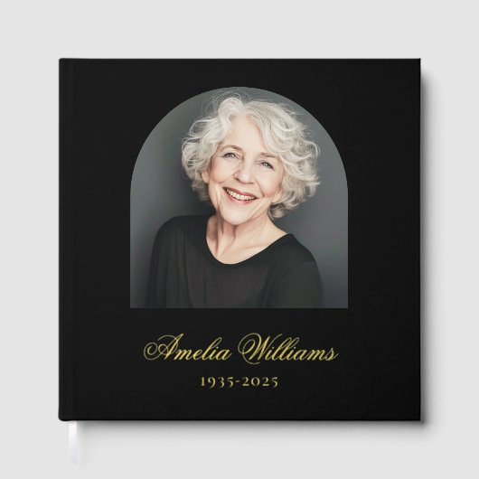 エレガントアーチ愛の思い出の葬儀の記念写真 ゲストブック (正面)