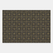 エレガントアートデコのタイル模様 ラッピングペーパーシート (正面2)