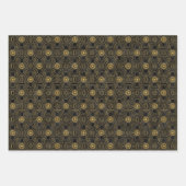 エレガントアートデコのタイル模様 ラッピングペーパーシート (正面)