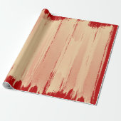 エレガントアート黄金のブラシストローク濃い赤と金ゴールド ラッピングペーパー (アンロールド)