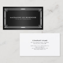 エレガントアールデコの白い枠（黒）