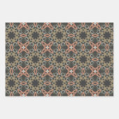 エレガントアールデコアーストーンヴィンテージパターンセット1 ラッピングペーパーシート (正面)