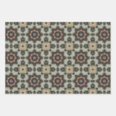 エレガントアールデコアーストーンヴィンテージパターンセット2 ラッピングペーパーシート (正面)