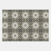 エレガントアールデコアーストーンヴィンテージパターンセット3 ラッピングペーパーシート (正面)