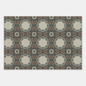 エレガントアールデコアーストーンヴィンテージパターンセット4 ラッピングペーパーシート (正面3)