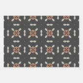 エレガントアールデコアーストーンヴィンテージパターンセット5 ラッピングペーパーシート (正面2)