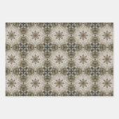 エレガントアールデコアーストーンヴィンテージパターンセット6 ラッピングペーパーシート (正面3)