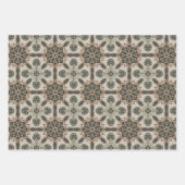 エレガントアールデコアーストーンヴィンテージパターンセット7 ラッピングペーパーシート (正面3)