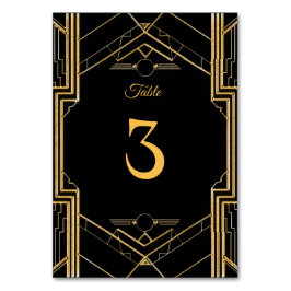 エレガントアールデコギャツビー結婚ズ テーブルナンバー