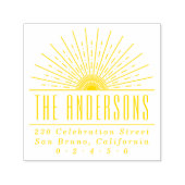 エレガントアールデコサン名前をカスタムする差出人住所 セルフインキングスタンプ (デザイン)