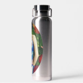 エレガントアールデコスタイル大花芸術 ウォーターボトル (背面)