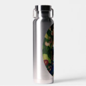 エレガントアールデコスタイル大花芸術 ウォーターボトル (正面)