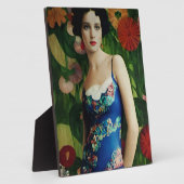 エレガントアールデコスタイル大花芸術 フォトプラーク (側面)