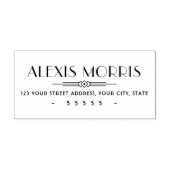 エレガントアールデコスタイル差出人住所 セルフインキングスタンプ (デザイン)