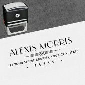 エレガントアールデコスタイル差出人住所 セルフインキングスタンプ