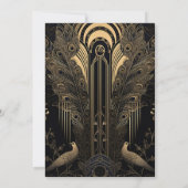 エレガントアールデコピーコ結婚ックス セーブザデート (裏面)