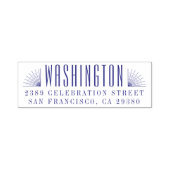 エレガントアールデコファミリ名と差出人住所 セルフインキングスタンプ (デザイン)