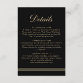 エレガントアールデコブクラシックラック金ゴールド エンクロージャーカード (正面)