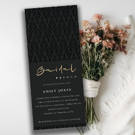 エレガントアールデコブモダンラック金ゴールドブライダルブランチ 招待状