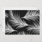 エレガントアールデコホットピエレガントックレディ50 & Fab 招待状 (裏面)