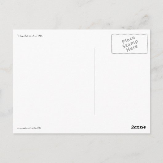 エレガントアールデコヴィンテージパーティー ポストカード (裏面)