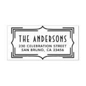 エレガントアールデコ枠 |カスタム差出人住所 セルフインキングスタンプ (デザイン)