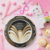 エレガントアールデコ紙プレート- パーソナライズされた ペーパープレート (パーティー)