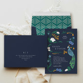 エレガントアールデコ結婚式招待状 招待状