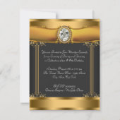 エレガントアールデコ誕生会 招待状 (裏面)