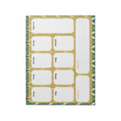 エレガントアールデコ週間プランナー – 週間 ノートパッド (回転)