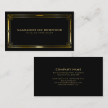 エレガントアールデコ金ゴールドフレーム（黒）