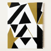 エレガントアールデコ金ゴールド白黒プランナー プランナー手帳 (裏面)