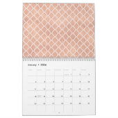 エレガントアールデコ  カレンダー (1月 2026)