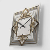 エレガントアールデコ スクエア壁時計 (傾斜)